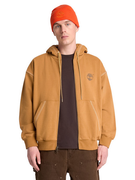 Timberland Iconic Full Zip Bb Hoodie - Felpe Uomo - Wheat Boot