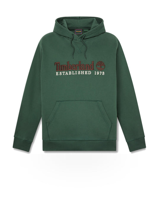 Timberland Established 1973 Embroidered Logo Bb Hoodie - Felpe Uomo - Verde