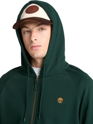 Timberland Exeter River LB Full Zip Hoodie - Felpe Uomo - Verde