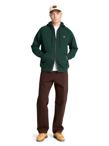 Timberland Exeter River LB Full Zip Hoodie - Felpe Uomo - Verde