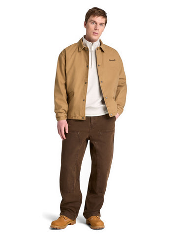 Timberland Exeter River Tree Embroidered Logo 1/4 Zip LB Sweatsh - Felpe Uomo - Lght Oatml Hthr