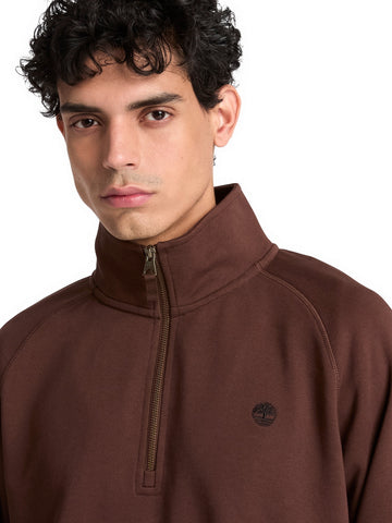Timberland Exeter River Tree 1/4 Zip - Felpe Uomo - Chicory Coffee