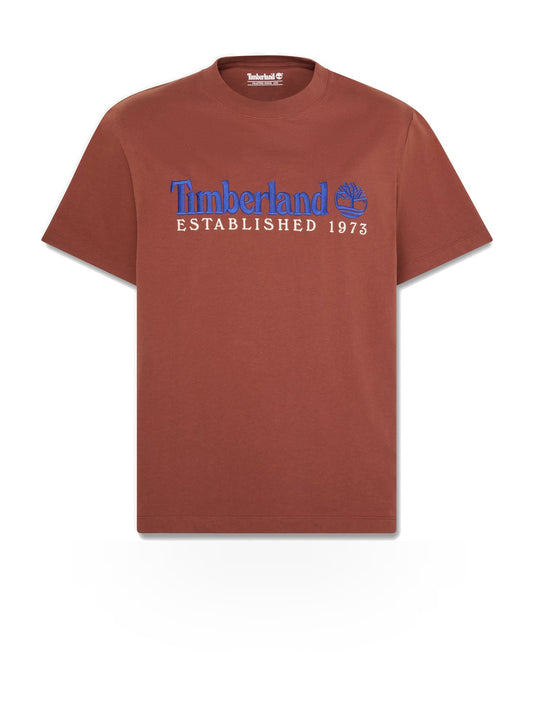 Timberland Established 1973 Ss Embroidered Tee - T-Shirt Uomo - Brownout
