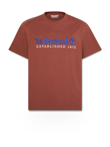 Timberland Established 1973 Ss Embroidered Tee - T-Shirt Uomo - Brownout