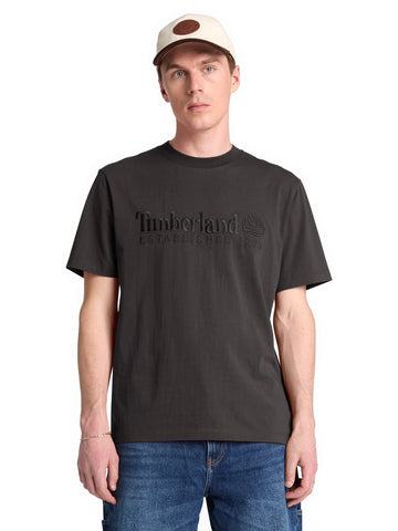 Timberland Established 1973 Ss Embroidered Tee - T-Shirt Uomo - Vintage Black