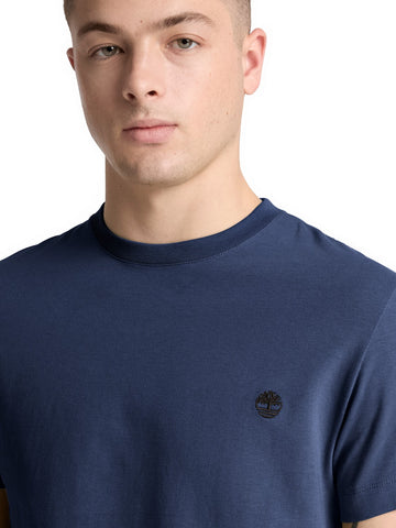Timberland Dunstan River Ss Tee - T-Shirt Uomo - Naval Academy