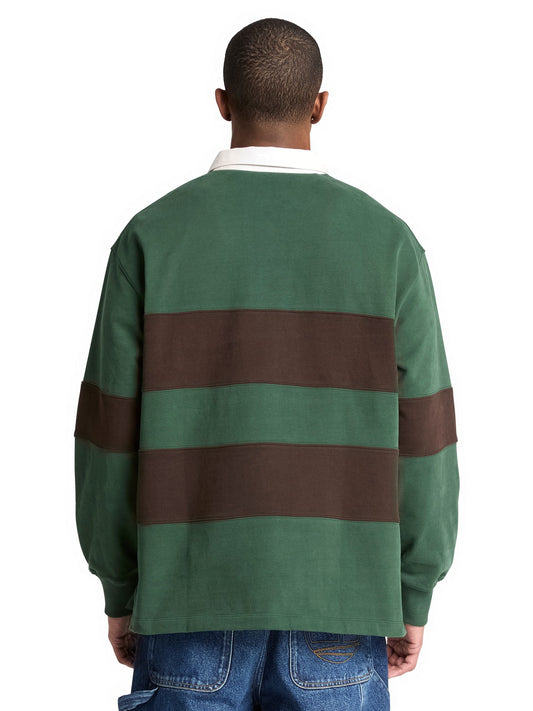 Timberland Long Sleeve Rugby Polo - Felpe Uomo - Sycamore-Mole