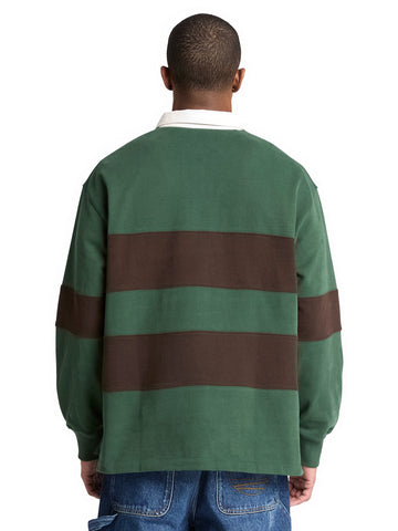 Timberland Long Sleeve Rugby Polo - Felpe Uomo - Sycamore-Mole