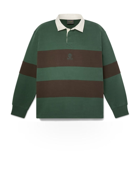 Timberland Long Sleeve Rugby Polo - Felpe Uomo - Sycamore-Mole