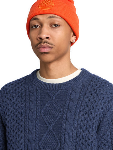 Timberland Phillips Brook Cable Sweater - Maglieria Uomo - Blu