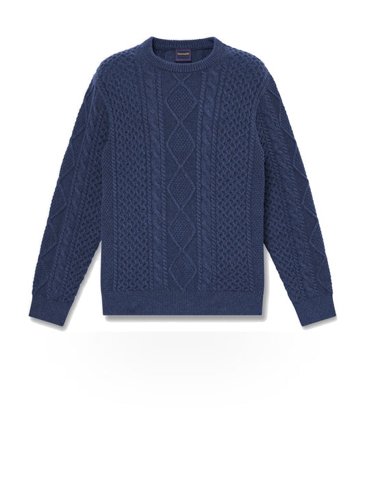 Timberland Phillips Brook Cable Sweater - Maglieria Uomo - Blu
