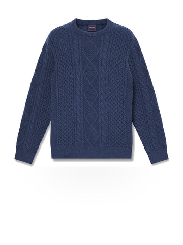 Timberland Phillips Brook Cable Sweater - Maglieria Uomo - Blu