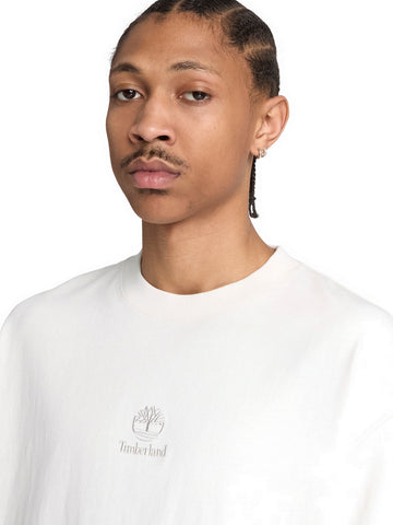 Timberland Shorewood Heavyweight SS Tee - T-Shirt Uomo - Vintage White