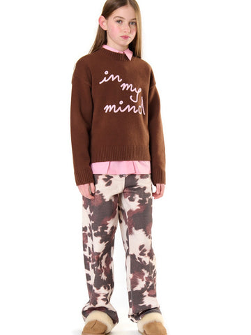 ToBeToo Pantalone Effetto Mucca Ragazza - Pantaloni Bambina - Fantasia
