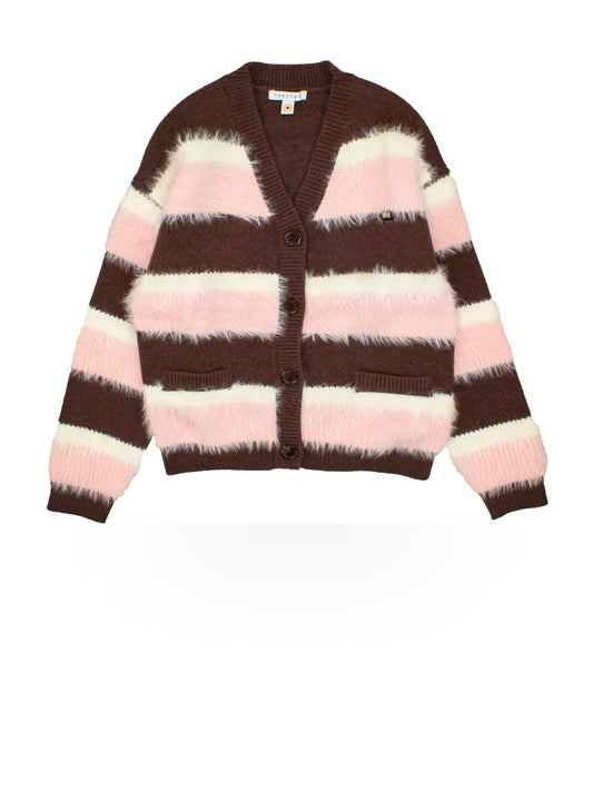 ToBeToo Cardigan Ragazza - Maglieria Bambina - Cioccolato