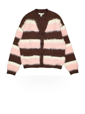 ToBeToo Cardigan Ragazza - Maglieria Bambina - Cioccolato