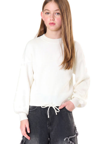 ToBeToo Maglia Ragazza - Maglieria Bambina - Latte