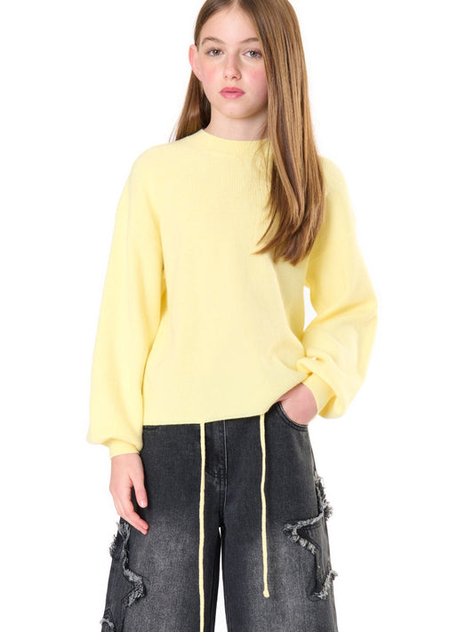 ToBeToo Maglia Ragazza - Maglieria Bambina - Paglia