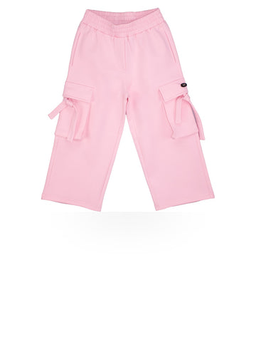 ToBeToo Pantalone Con Tasconi Bambina - Pantaloni Bambina - Pink