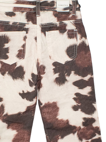 ToBeToo Pantalone Effetto Mucca Bambina - Pantaloni Bambina - Fantasia