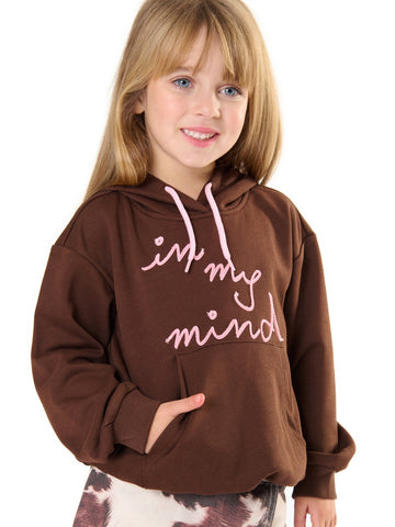 ToBeToo Felpa Bambina - Felpe Bambina - Cioccolato