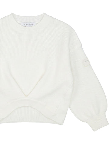 ToBeToo Maglia Bambina - Maglieria Bambina - Latte
