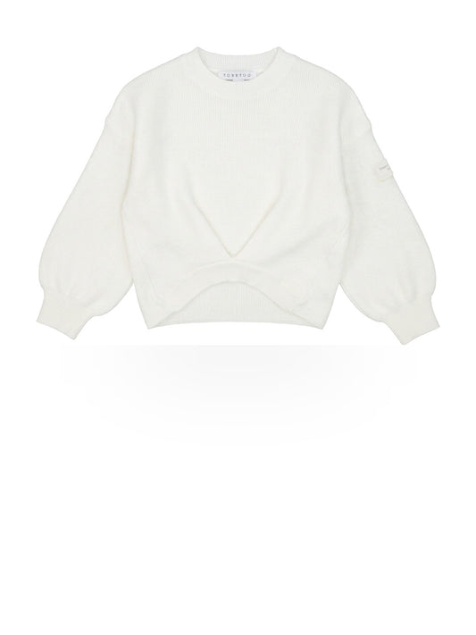 ToBeToo Maglia Bambina - Maglieria Bambina - Latte
