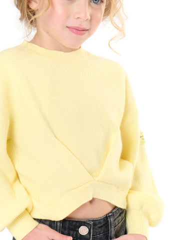 ToBeToo Maglia Bambina - Maglieria Bambina - Paglia