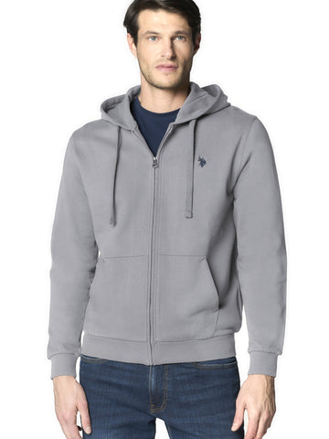 U.S. Polo Assn. Luke Hoody Zip Flc - Felpe Uomo - Grigio