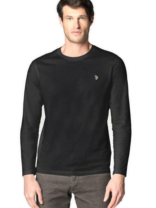 U.S. Polo Assn. Akio Basic Ls Tshirt - T-Shirt Uomo - Nero