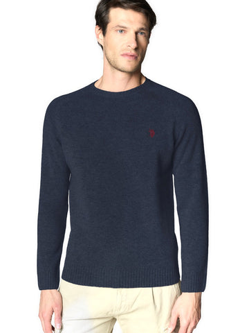 U.S. Polo Assn. Leon Pullover Crow Neck - Maglieria Uomo - Blu