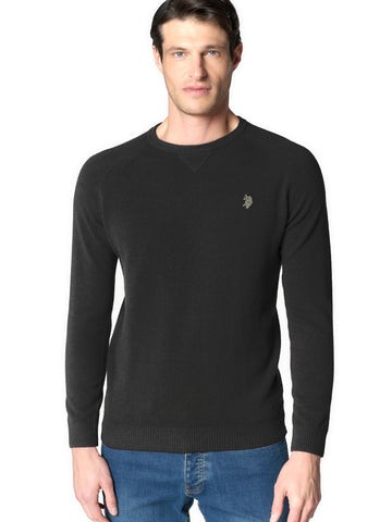 U.S. Polo Assn. Harv-round Neck Knit - Maglieria Uomo - Nero