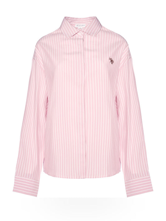 U.S. Polo Assn. Yoki-stripes Shirt - Camicie Donna - Rosa