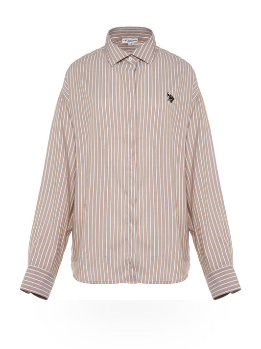 U.S. Polo Assn. Yoki-stripes Shirt - Camicie Donna - Rosa Antico