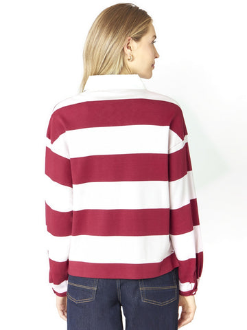 U.S. Polo Assn. Synne-rugby Polo Ls - T-Shirt Donna - Multicolore