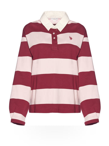 U.S. Polo Assn. Synne-rugby Polo Ls - T-Shirt Donna - Multicolore