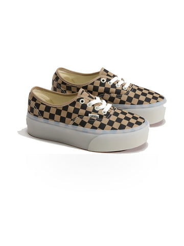 Vans Authentic Stackform Checkerboard - Sneakers Donna - Incense/Black