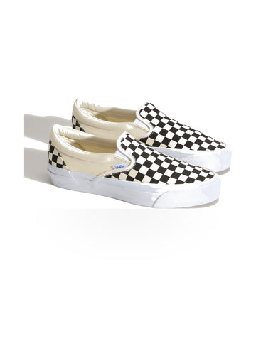 Vans LX Slip-On Reissue 98 Checkerboard - Sneakers Uomo - Black/Off White