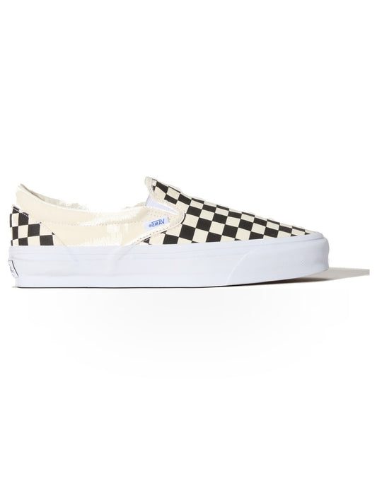 Vans LX Slip-On Reissue 98 Checkerboard - Sneakers Uomo - Black/Off White