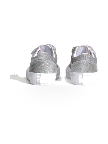 Vans Old Skool V Glitter - Sneakers Bambino - Silver/Pale Petal