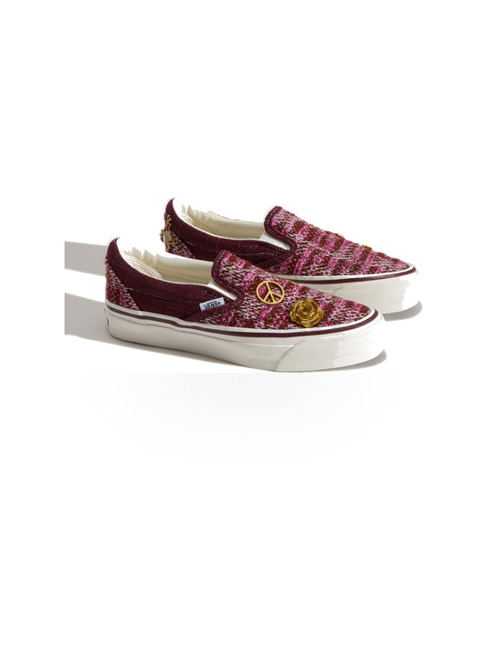 Vans LX Classic Slip-On 98 Cardigan - Sneakers Donna - Brown/Pink