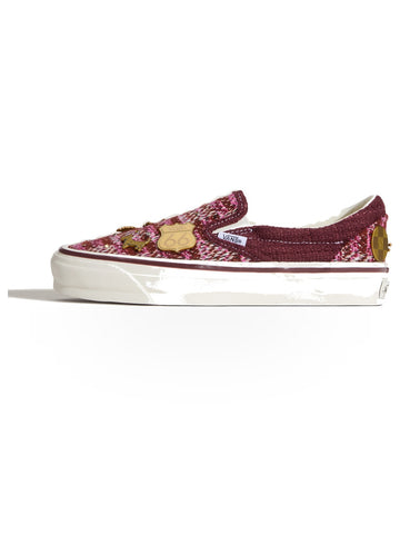 Vans LX Classic Slip-On 98 Cardigan - Sneakers Donna - Brown/Pink