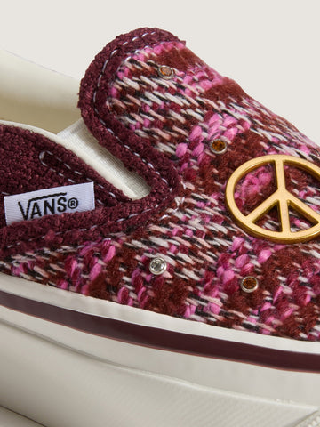 Vans LX Classic Slip-On 98 Cardigan - Sneakers Donna - Brown/Pink
