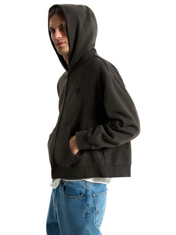 Vans Premium Full Zip Hoodie - Felpe Uomo - Faded Black