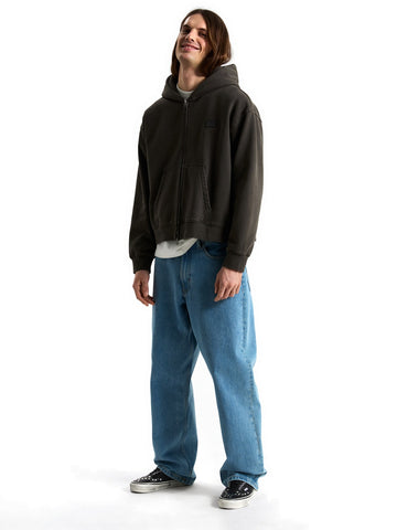 Vans Premium Full Zip Hoodie - Felpe Uomo - Faded Black