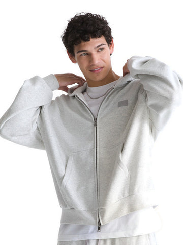 Vans Premium Full Zip Hoodie - Felpe Uomo - Ash Heather