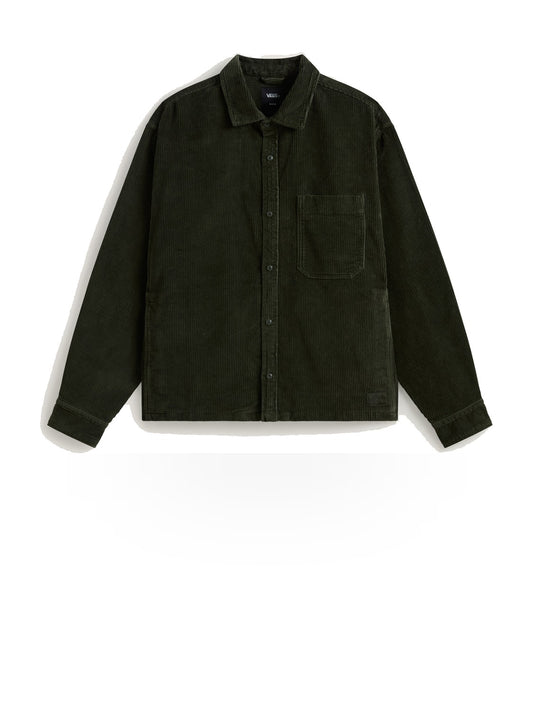 Vans Martinez Cord Overshirt - Camicia Uomo - Obsidian Fern