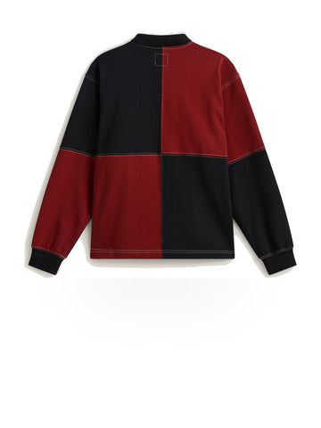 Vans Check Rugby LS Knit - Maglieria Uomo - Poppy Ember