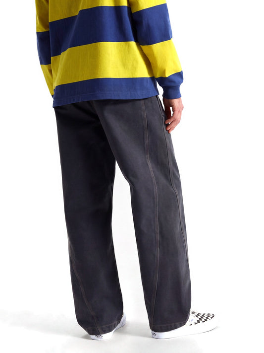 Vans Authentic Chino Loose Side Panel Pant - Pantaloni Uomo - Charcoal Grey
