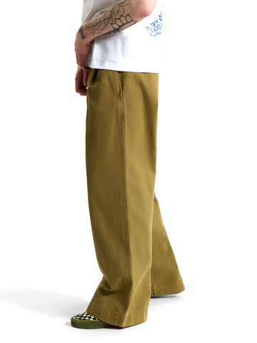 Vans Authentic Chino Loose Wide Leg - Pantaloni Uomo - Olive Brown